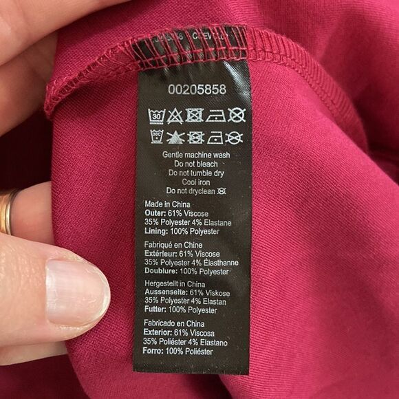 City Chic Deep Fuchsia Cute Girl Elbow Sleeve Dress with Pockets Size XXL / 24 - Picture 9 of 9